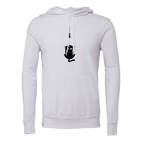 Cats eat fish Bella canvas hoodie 3719